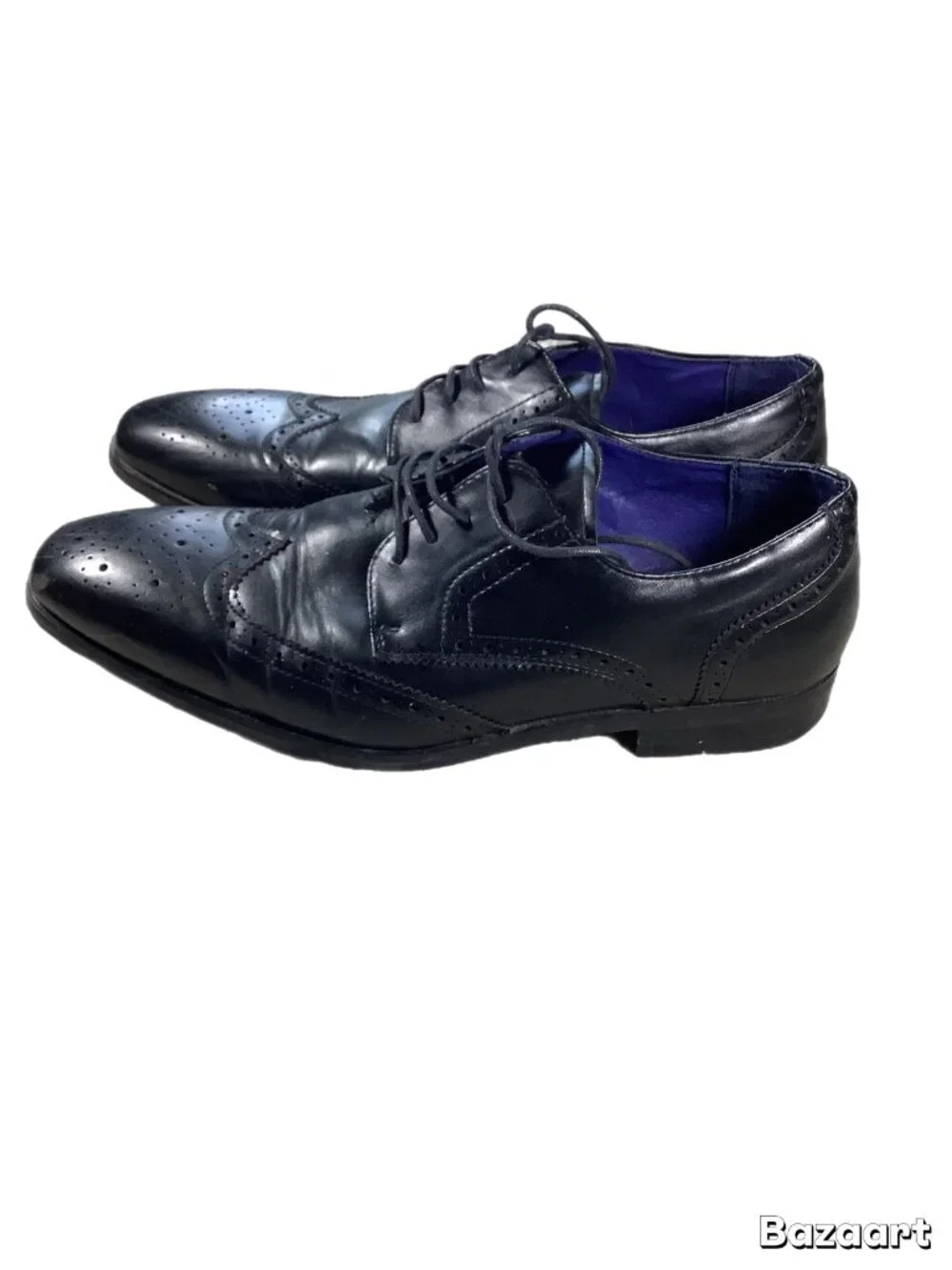 Bruno Marc New York Wingtip Oxford Dress Shoes Men’s Size 9 Black